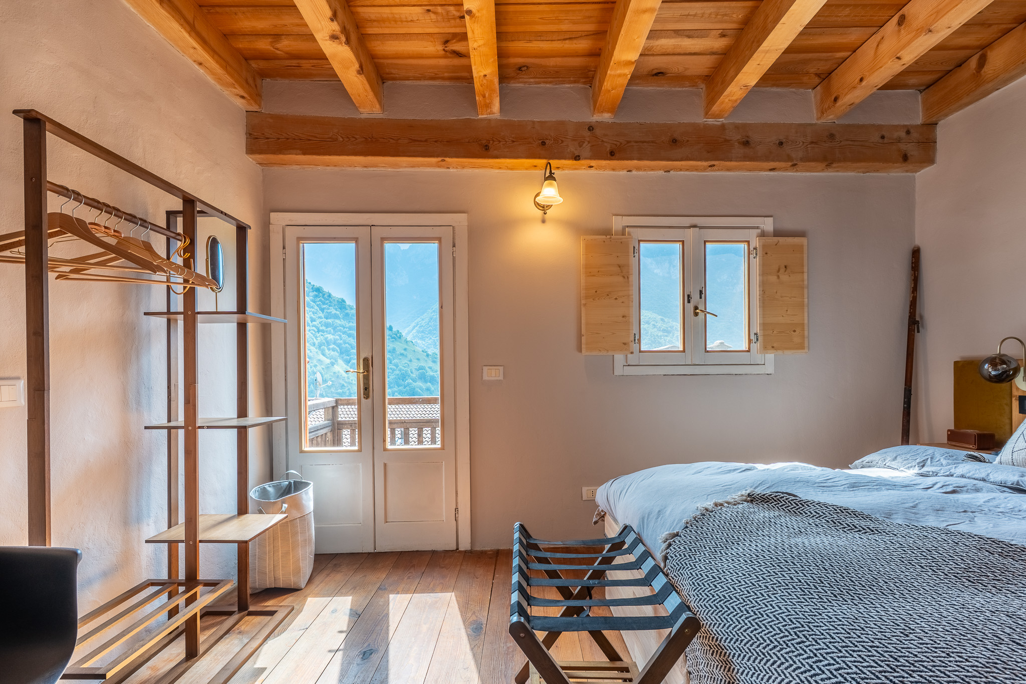 Wardrobe and mountain view