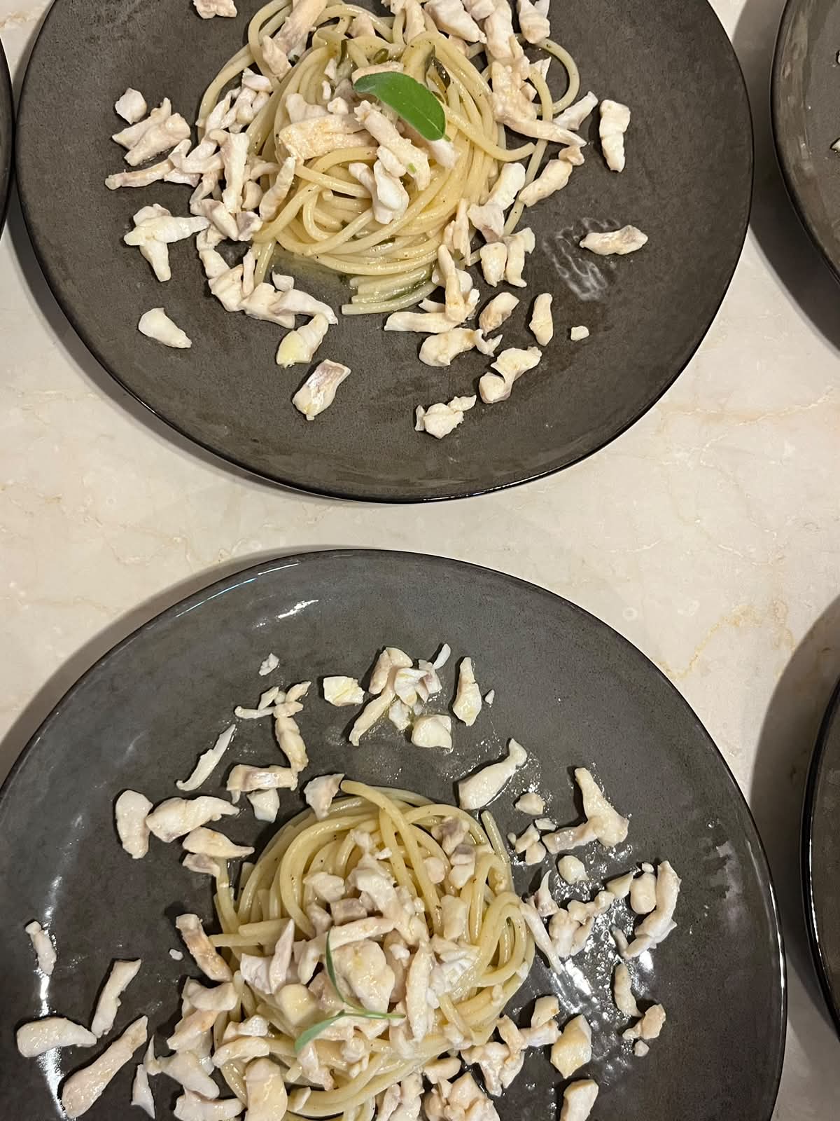 Beautifully plated fresh pasta dish