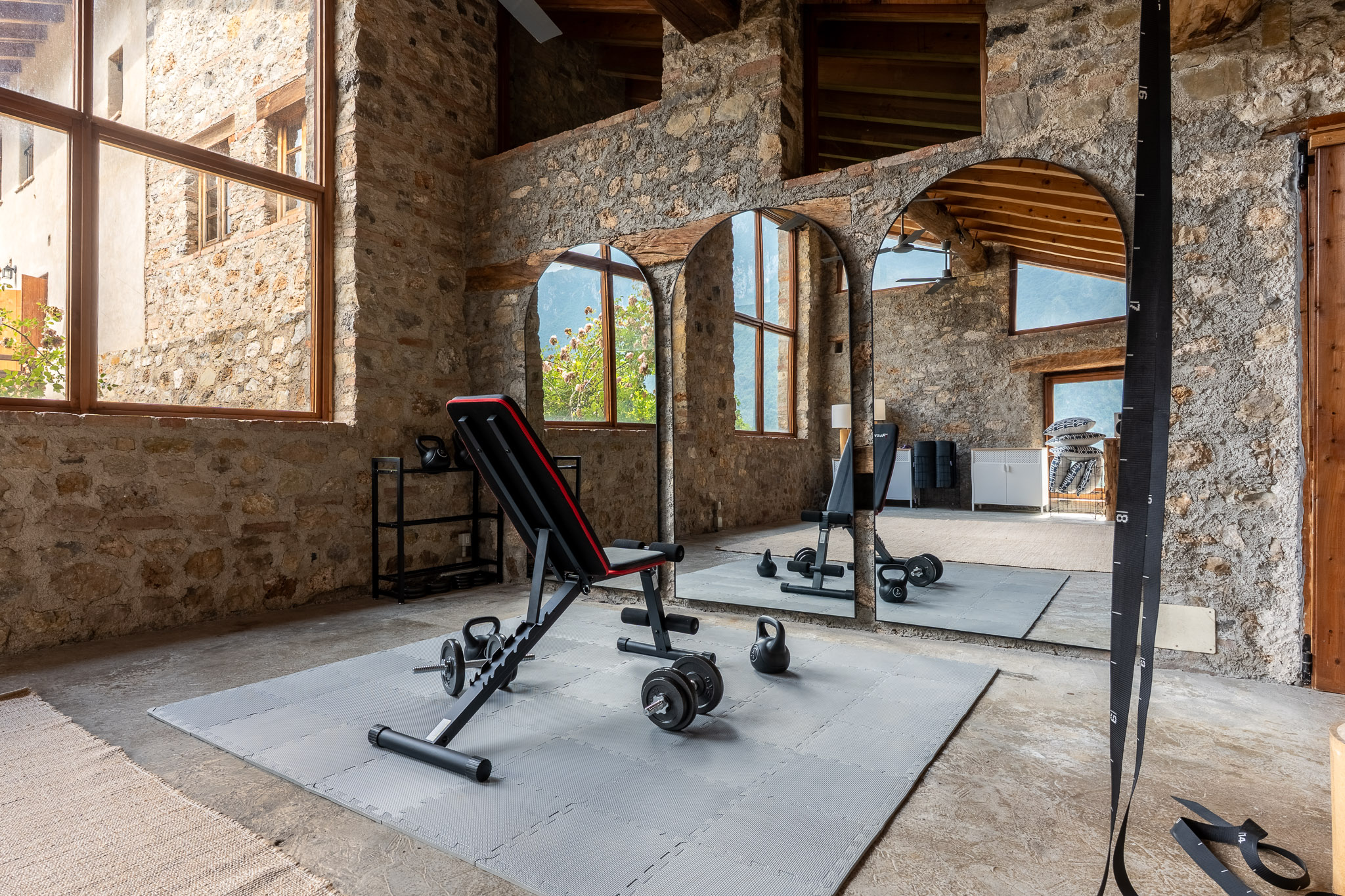 Private gym setup